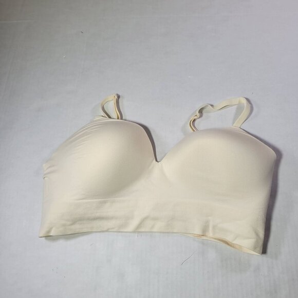 Truekind Beige Supportive Comfort Wireless Shaping Bra #10210 Size M - Picture 1 of 4